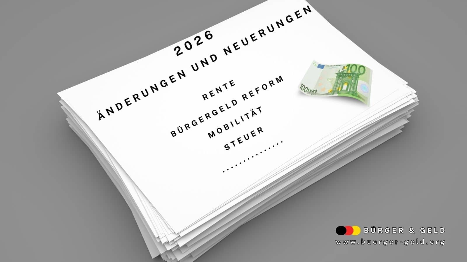 2026 Neuerngen, Änderungen