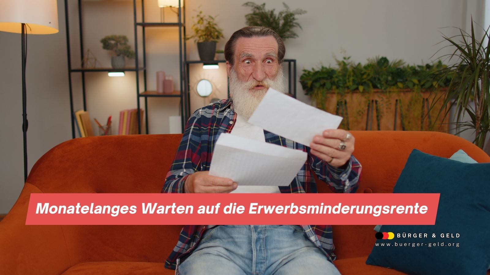 Mann wartet auf wichtige Dokumente.