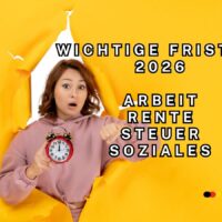 Rente, Arbeit, Bürgergeld: Diese Fristen 2026 entscheiden über Ihr Geld! 5 Fristen 2026: Arbeit, Soziales, Rente, Steuern