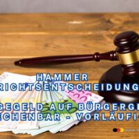 Landessozialgericht Eilentscheidung: Pflegegeld kann auf Bürgergeld angerechnet werden! 4 Gerichtsentscheidung: Pflegegeld auf Bürgergeld anrechenbar - im Eilverfahren