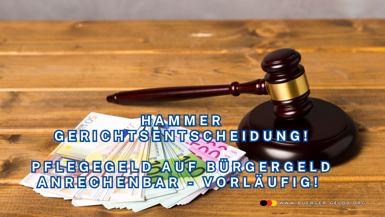 Gerichtsentscheidung: Pflegegeld auf Bürgergeld anrechenbar - im Eilverfahren