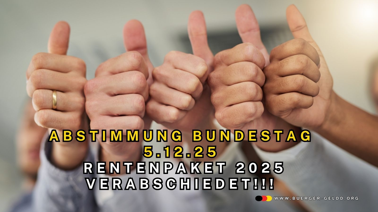 Rentenpaket 2025 verabschiedet
