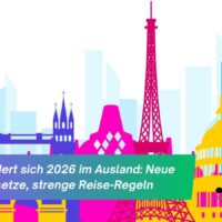 Das ändert sich 2026 im Ausland: Neue Gesetze, strenge Regeln und was Rentner jetzt wissen müssen 5 Bunte Stadtansicht mit Wahrzeichen.