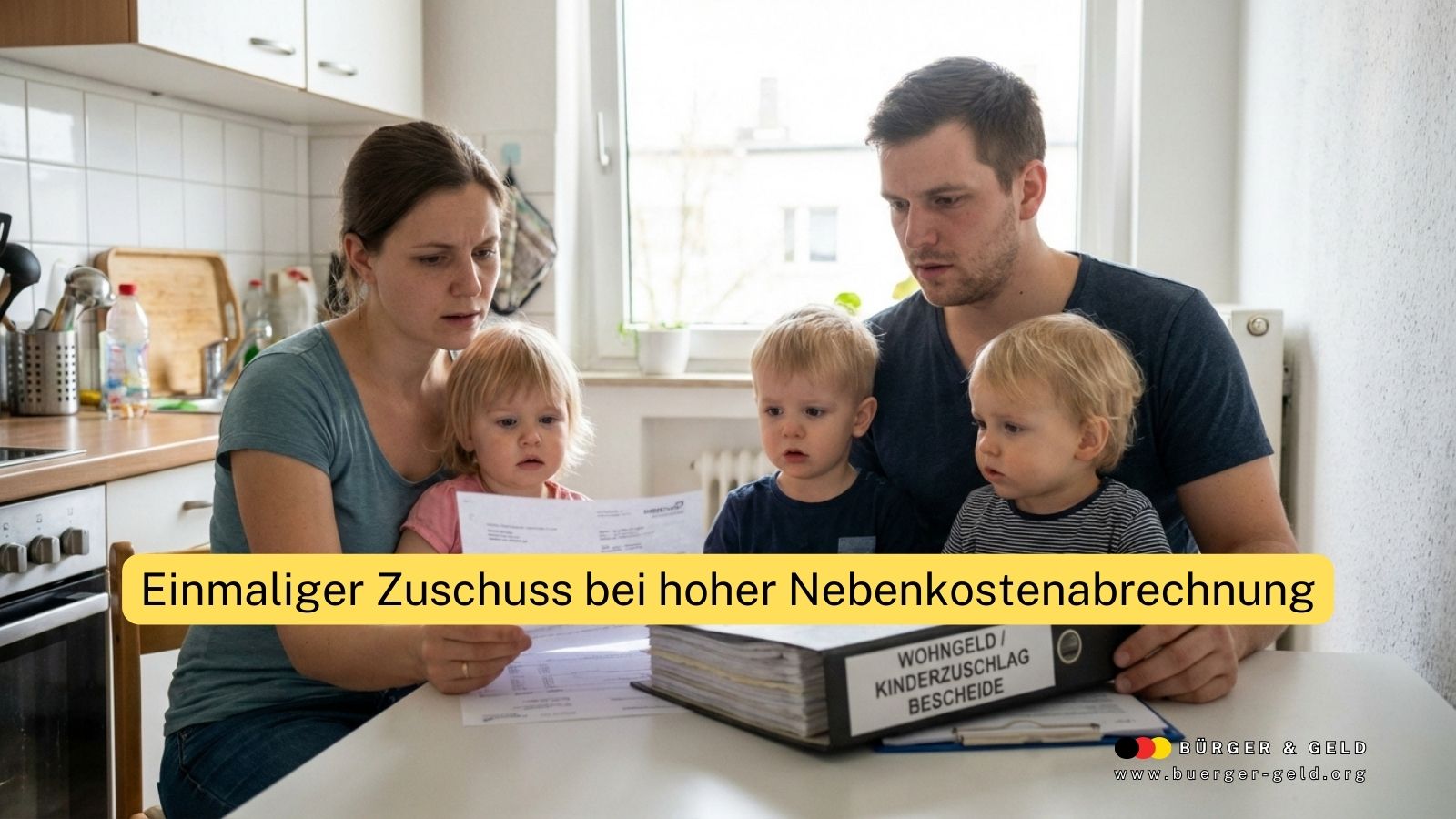 Einmaliger Zuschuss bei hoher Nebenkostenabrechnung: So bekommen Familien mit Wohngeld, Kindergeld und Kinderzuschlag Hilfe