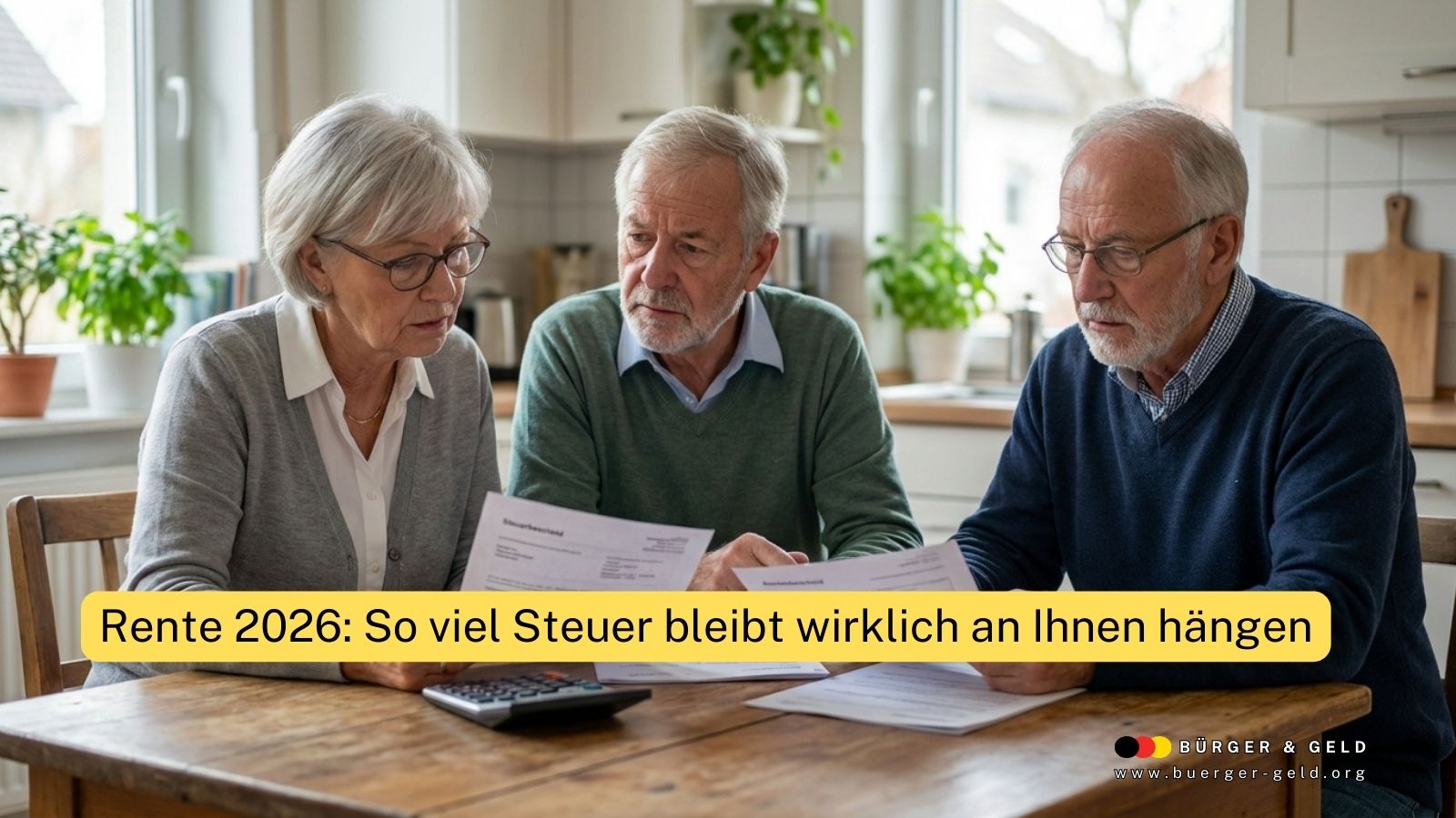 Rente 2026 von 1.000 bis 3.000 Euro: So viel Steuer bleibt wirklich an Ihnen hängen