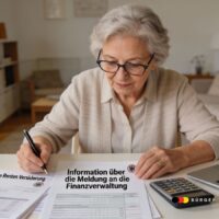 Kostenlose Renten-Info fürs Finanzamt: Dieses Schreiben der Rentenversicherung brauchen Rentner 2026 5 Information über die Meldung an die Finanzverwaltung