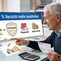 Verzicht auf 0,01 % Rente in 2026: So sichern sich Rentner Tausende Euro Vorteile! 5 Symbolbild von KI erstellt: Rentner am PC verzichtet auf 0,01 Prozent Rente