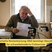 Neues BSG-Urteil trifft viele schwerbehinderte Rentner - einmal gekürzt, immer gekürzt 5 Dauerhafte Rentenkürzung: BSG bestätigt Abschläge für schwerbehinderte Frührentner