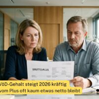 TVöD-Gehalt steigt 2026 kräftig – warum vom Plus oft kaum etwas netto bleibt 4 TVöD-Gehalt steigt 2026 kräftig – warum vom Plus oft kaum etwas netto bleibt