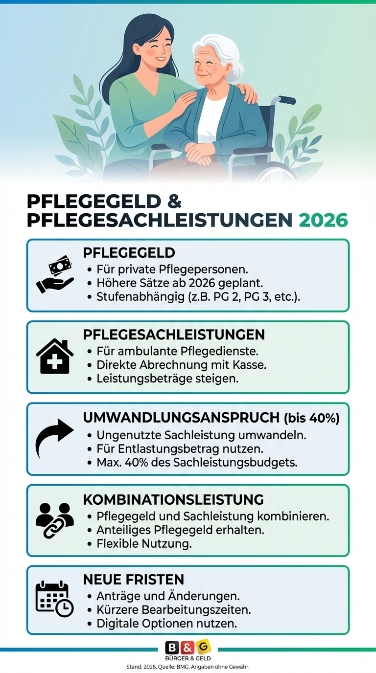 Umwandlung Pflegesachleistungen 2026 Umwandlung Pflegesachleistungen 2026