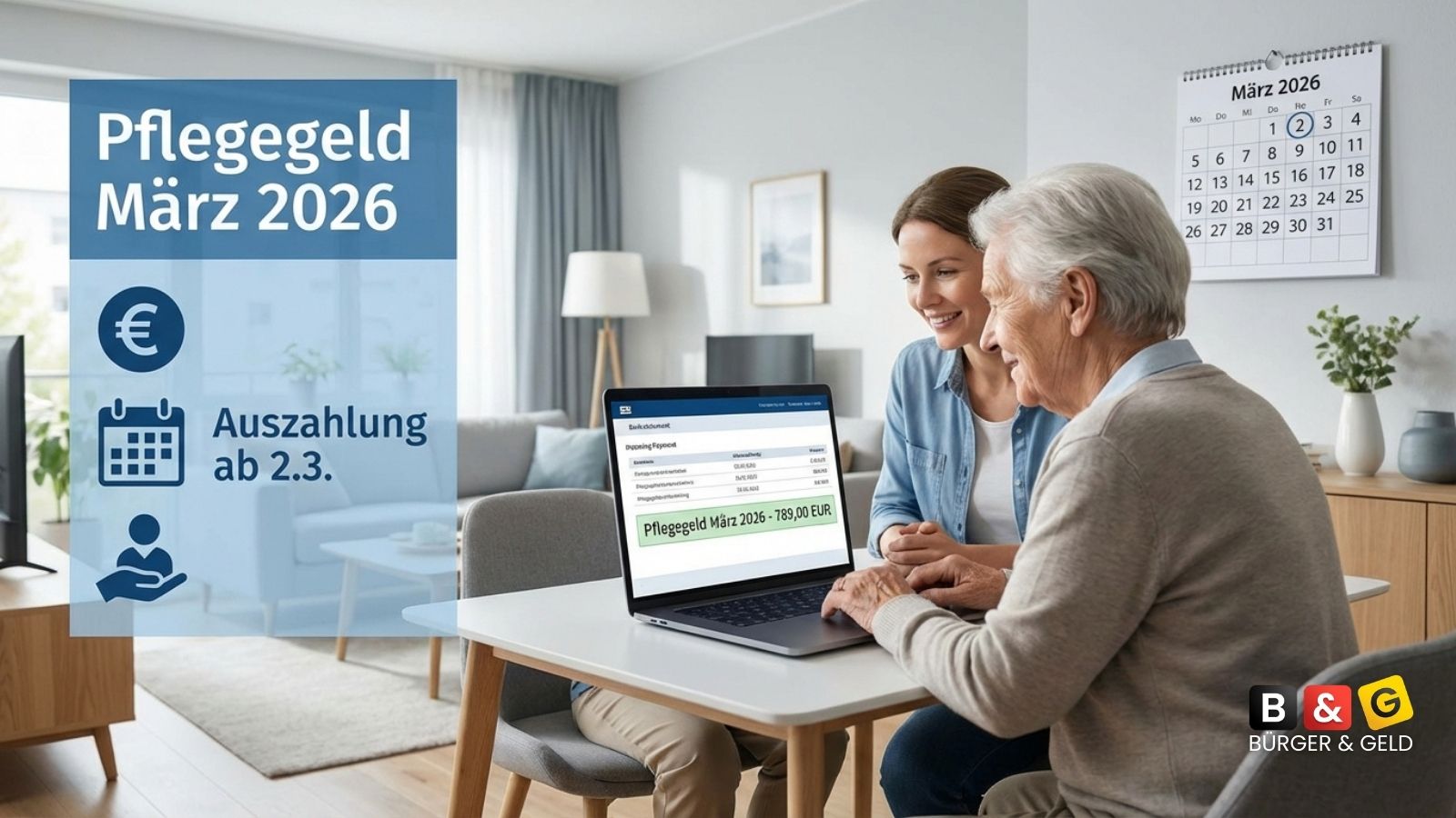 Pflegegeld Auszahlung März 2026