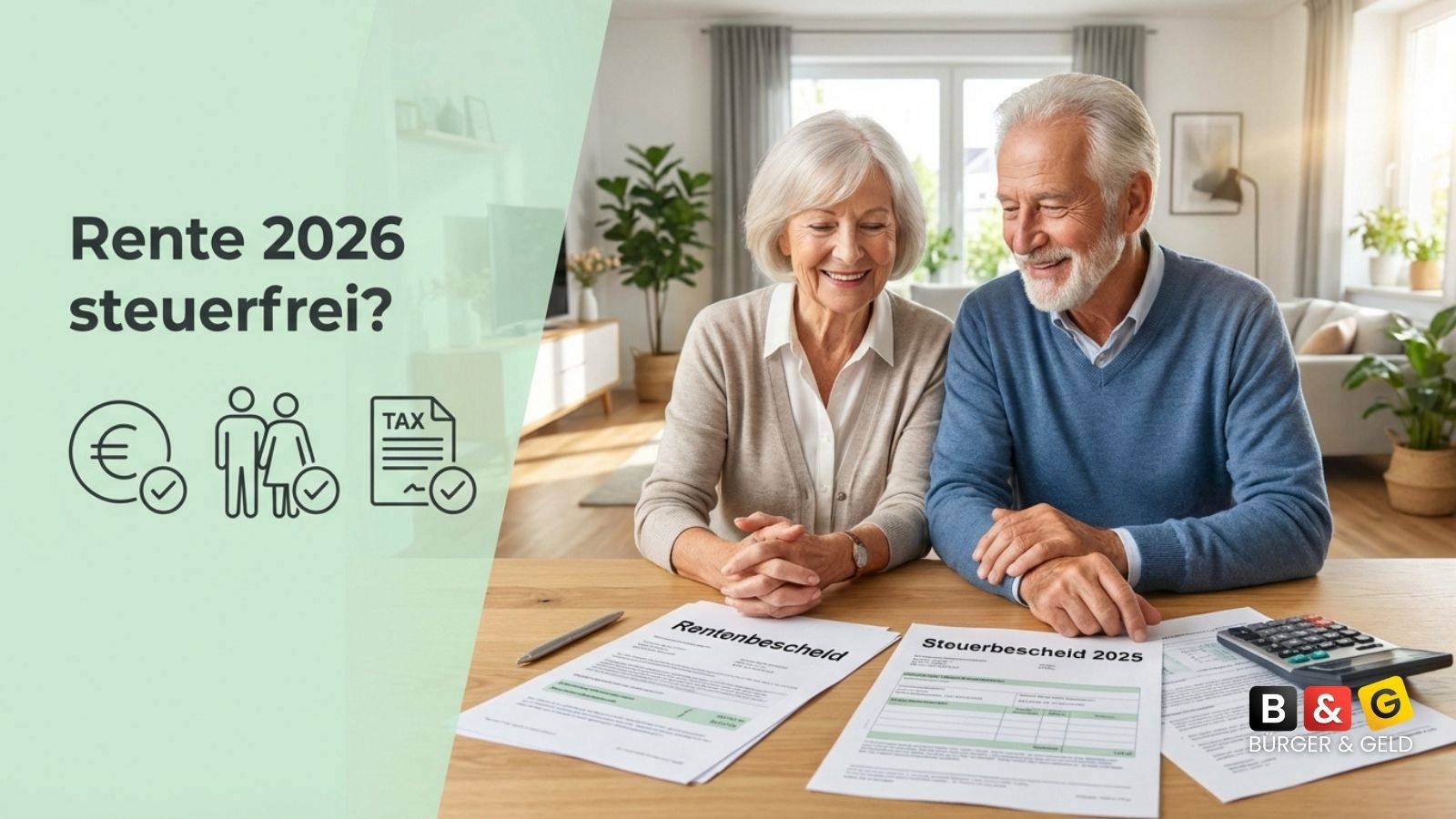 Rente steuerfrei für Rentnerpaar - Höhe 2026
