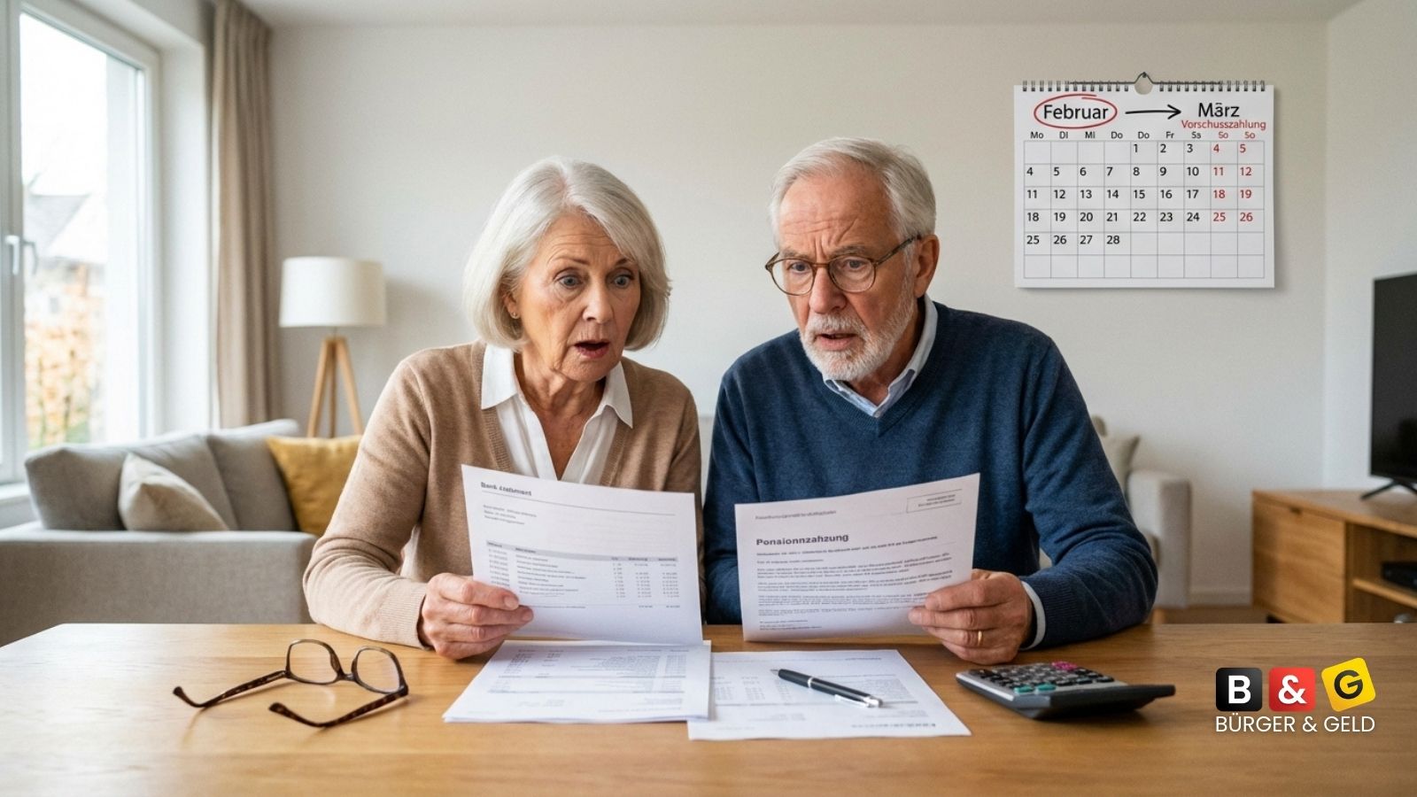 Weniger Rente Ende Februar für Vorschuss-Rentner