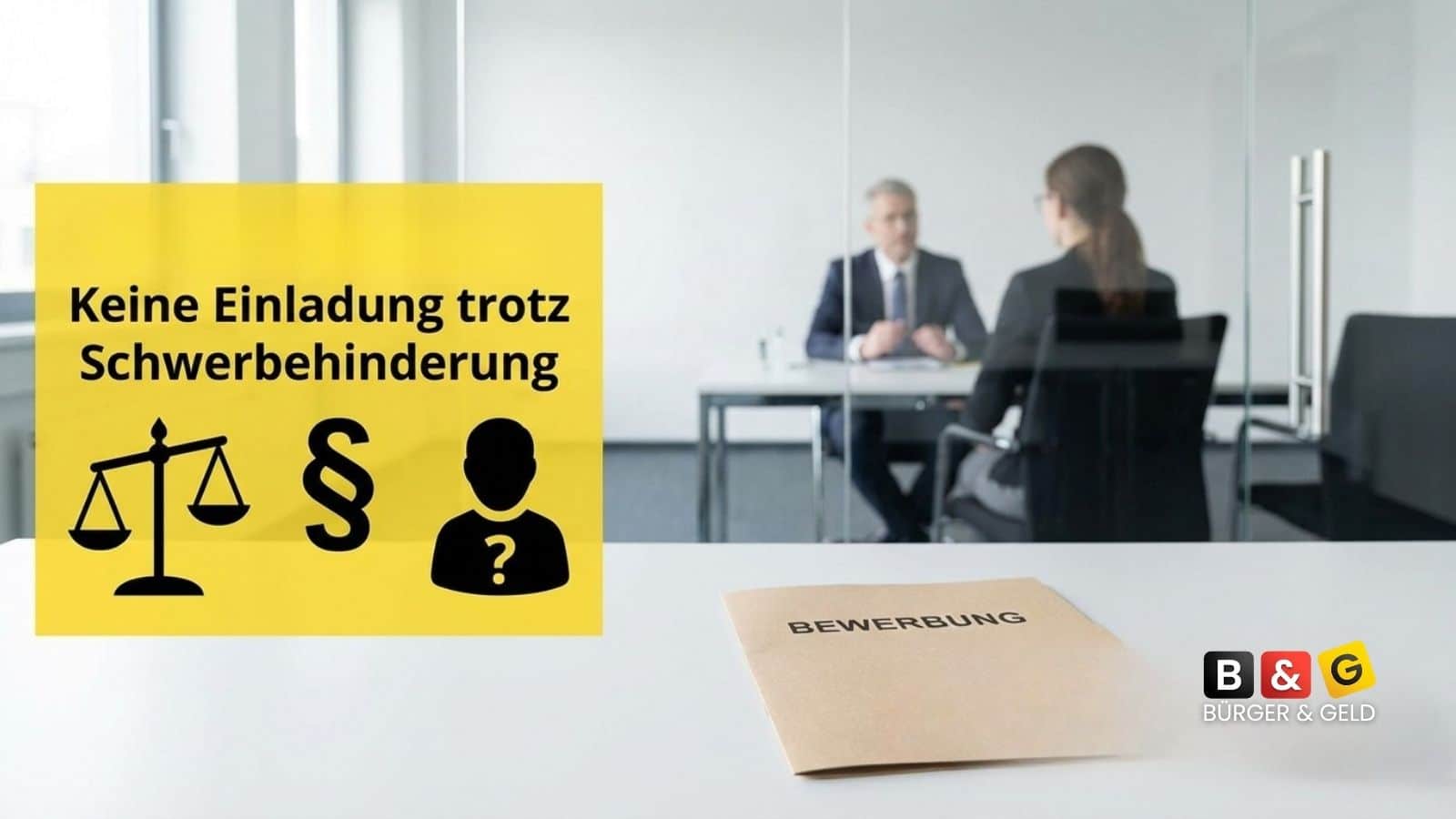 Keine Einladung trotz Schwerbehinderung: Wann Entschädigung fällig wird