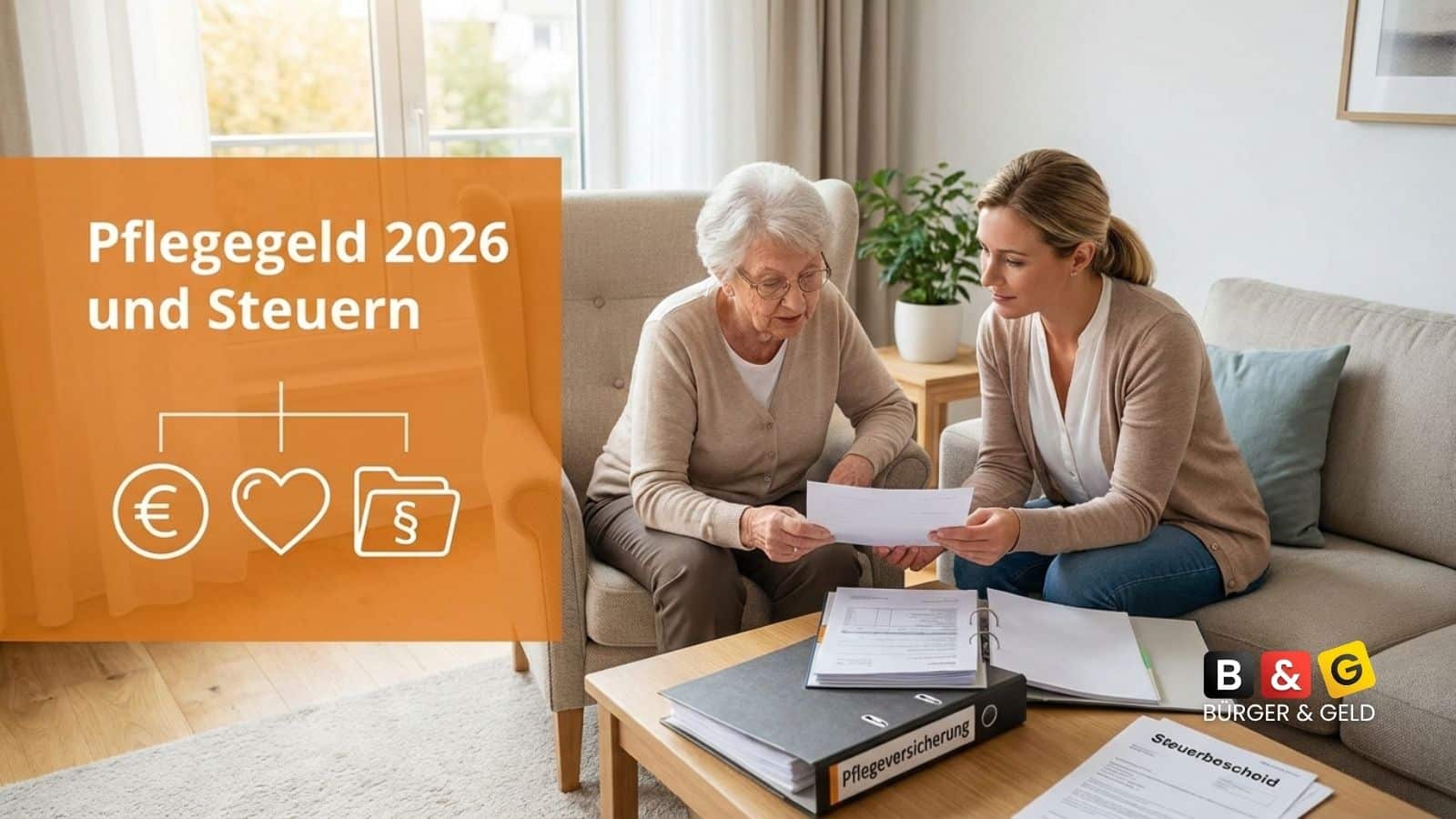 Pflegegeld 2026: Müssen Pflegebedürftige und Angehörige Steuern zahlen?