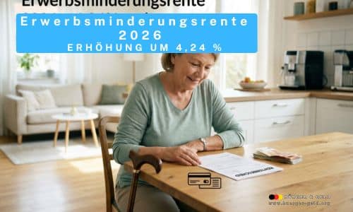 Erwerbsminderungsrente: Erhöhung 2026 um 4,24 Prozent