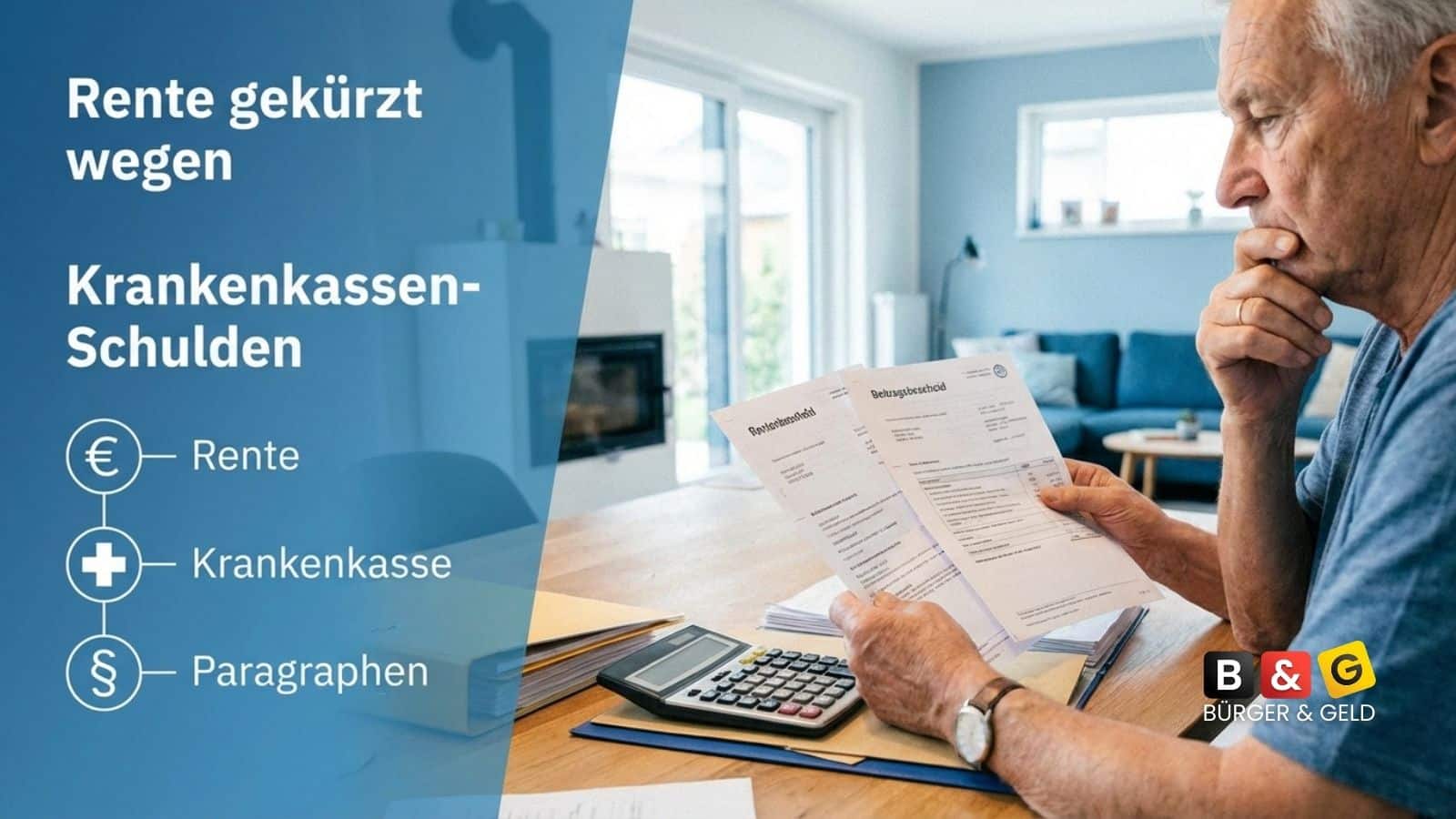 Rente wegen Krankenkassenschulden gekürzt