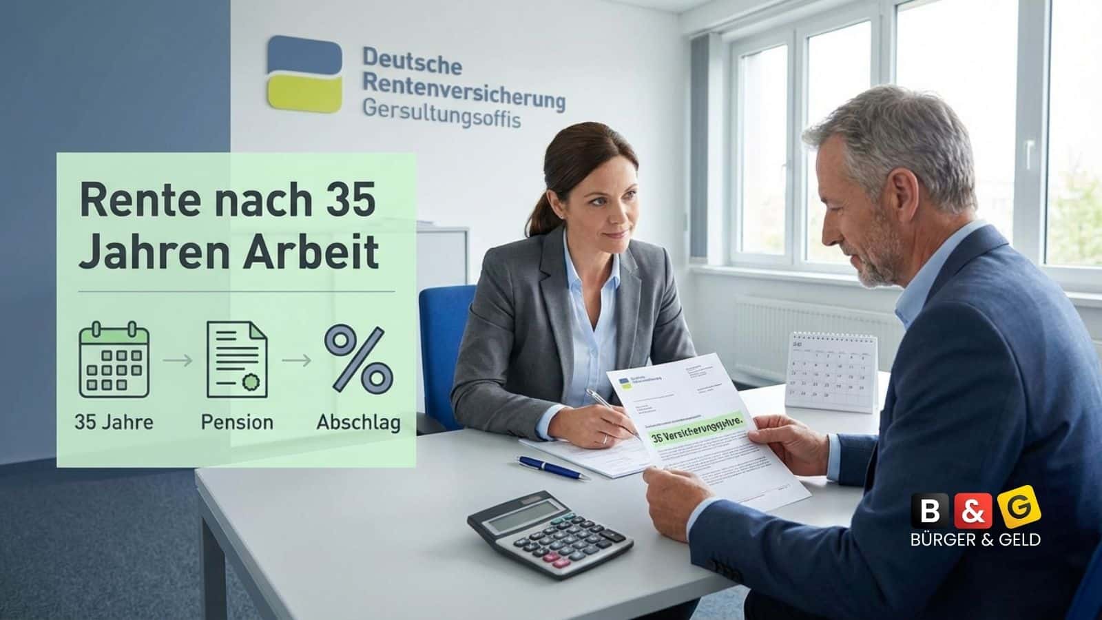 In Rente gehen nach 35 Jahren Arbeit
