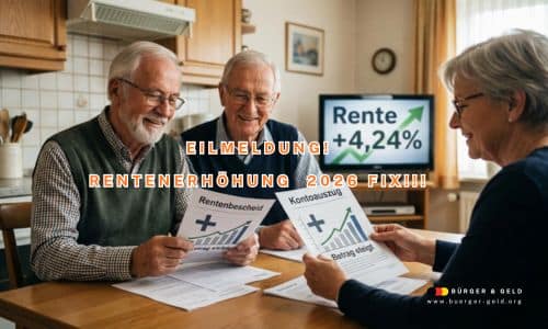 Rentenerhöhung 2026: 4,24 Prozent mehr Rente