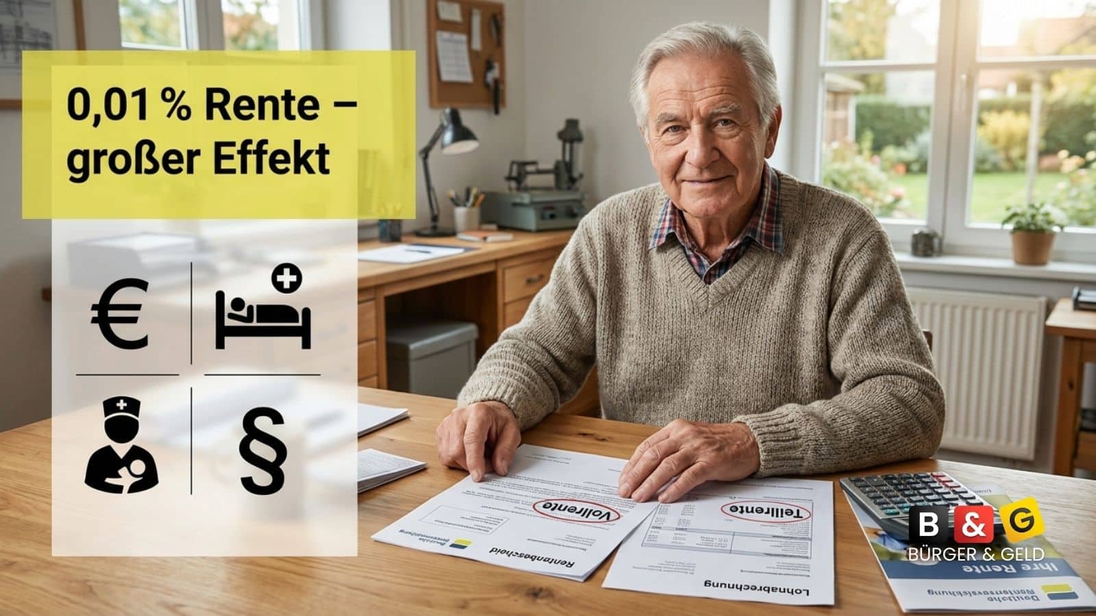 0,01 Prozent weniger Rente - Flexirente