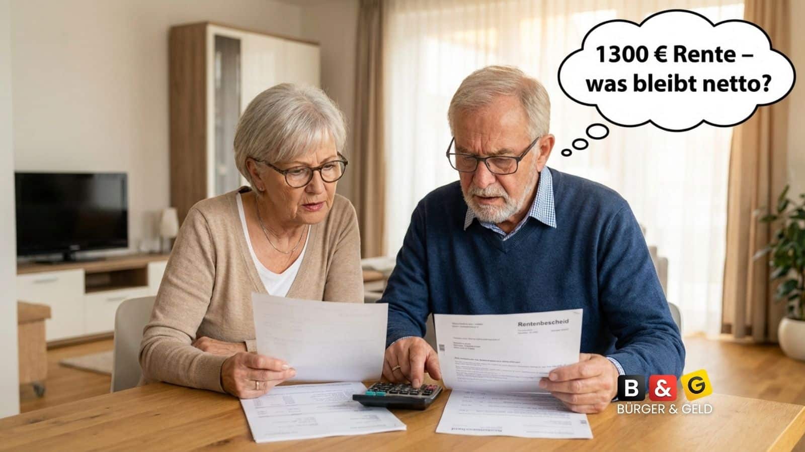 1300 brutto Rente - was bleibt netto?