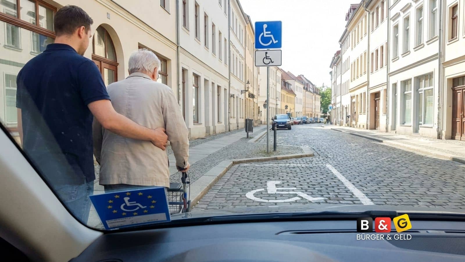 Behindertenparkplatz: Parken mit Ausweis ohne Inhaber hat Folgen