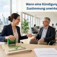Schwerbehinderung: Wann eine Kündigung ohne Zustimmung unwirksam ist 5 Wann eine Kündigung ohne Zustimmung unwirksam ist