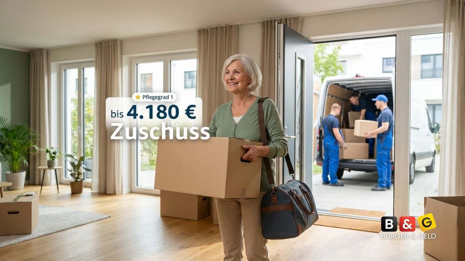 Pflegegeld: Bis zu 4.180 Euro Umzugskosten-Zuschuss ab Pflegegrad 1