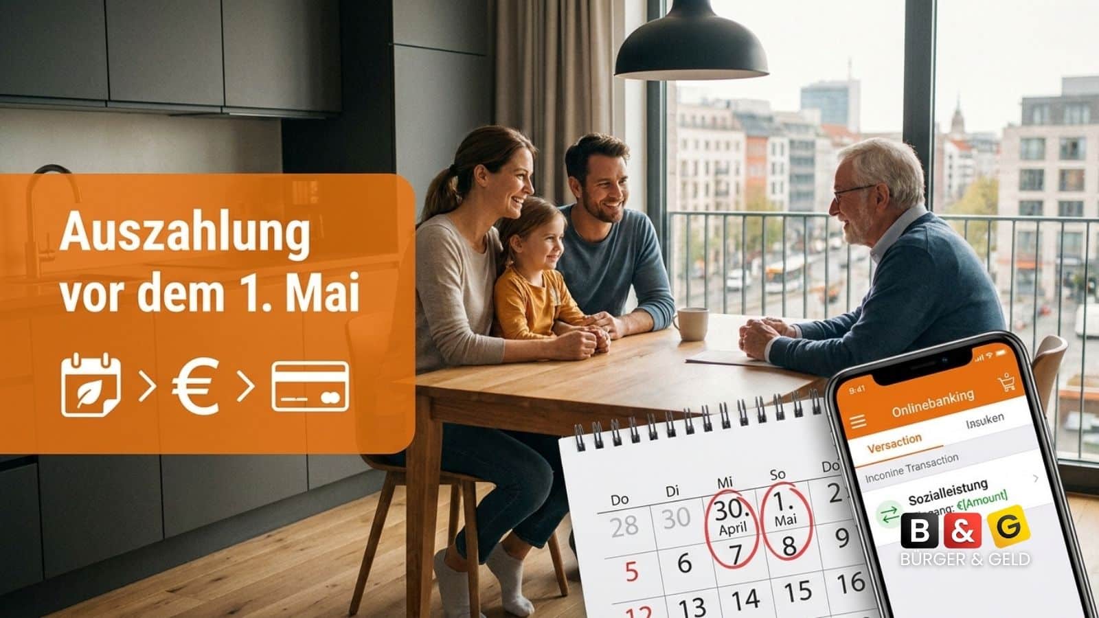 Auszahlung Bürgergeld und Grundsicherung für Mai 2026