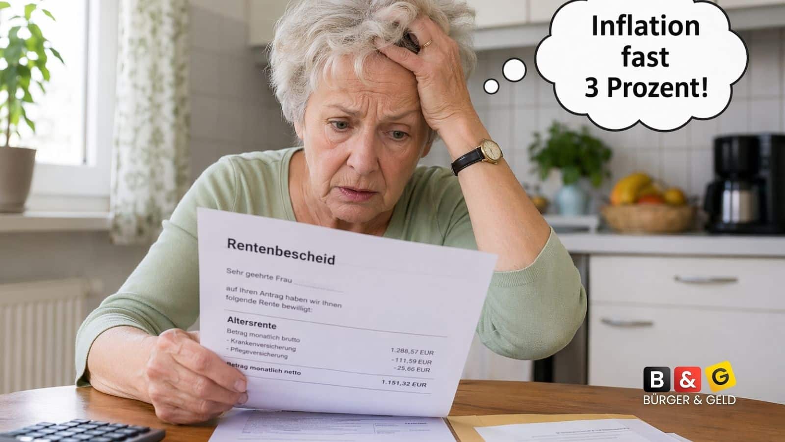 Inflation bei fast 3 Prozent - was das für Grundsicherung, Bürgergeld und Rente bedeutet