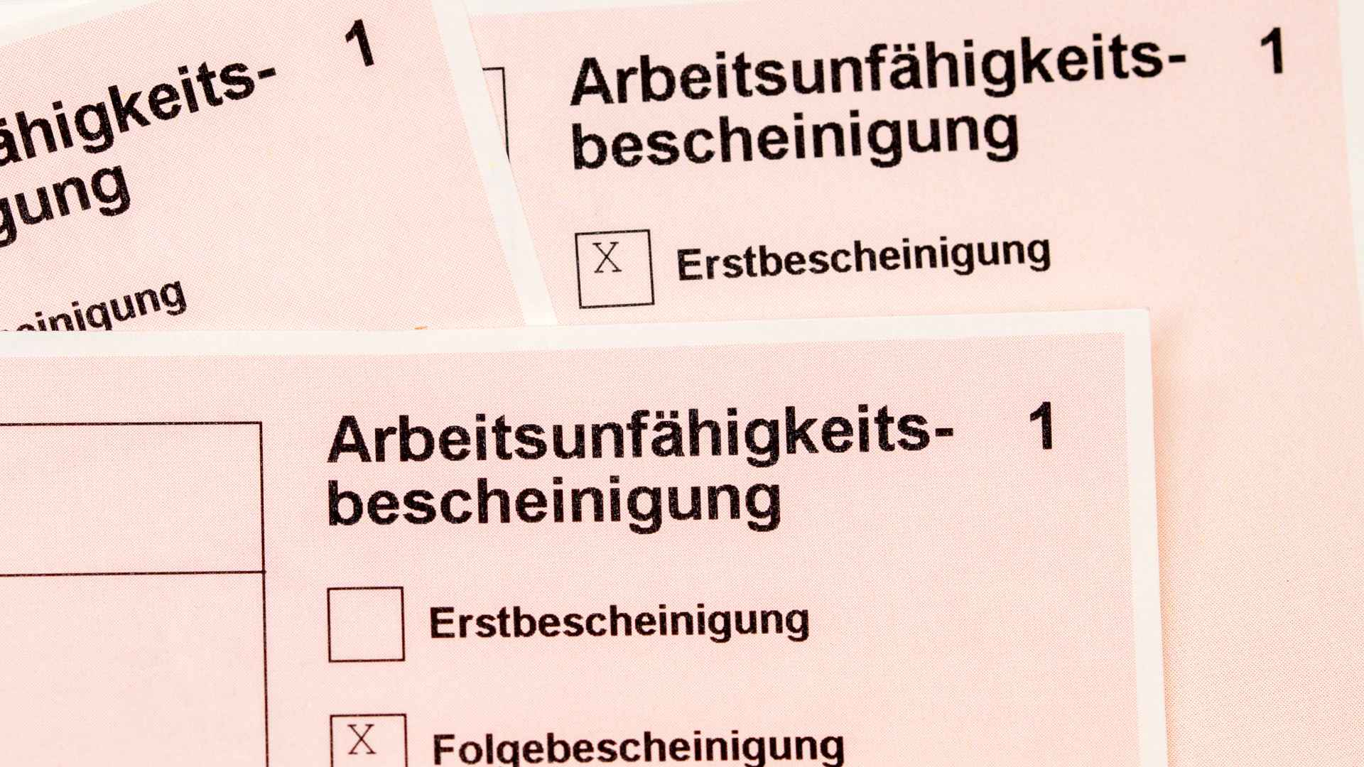 Arbeitsunfähigkeitsbescheinigung