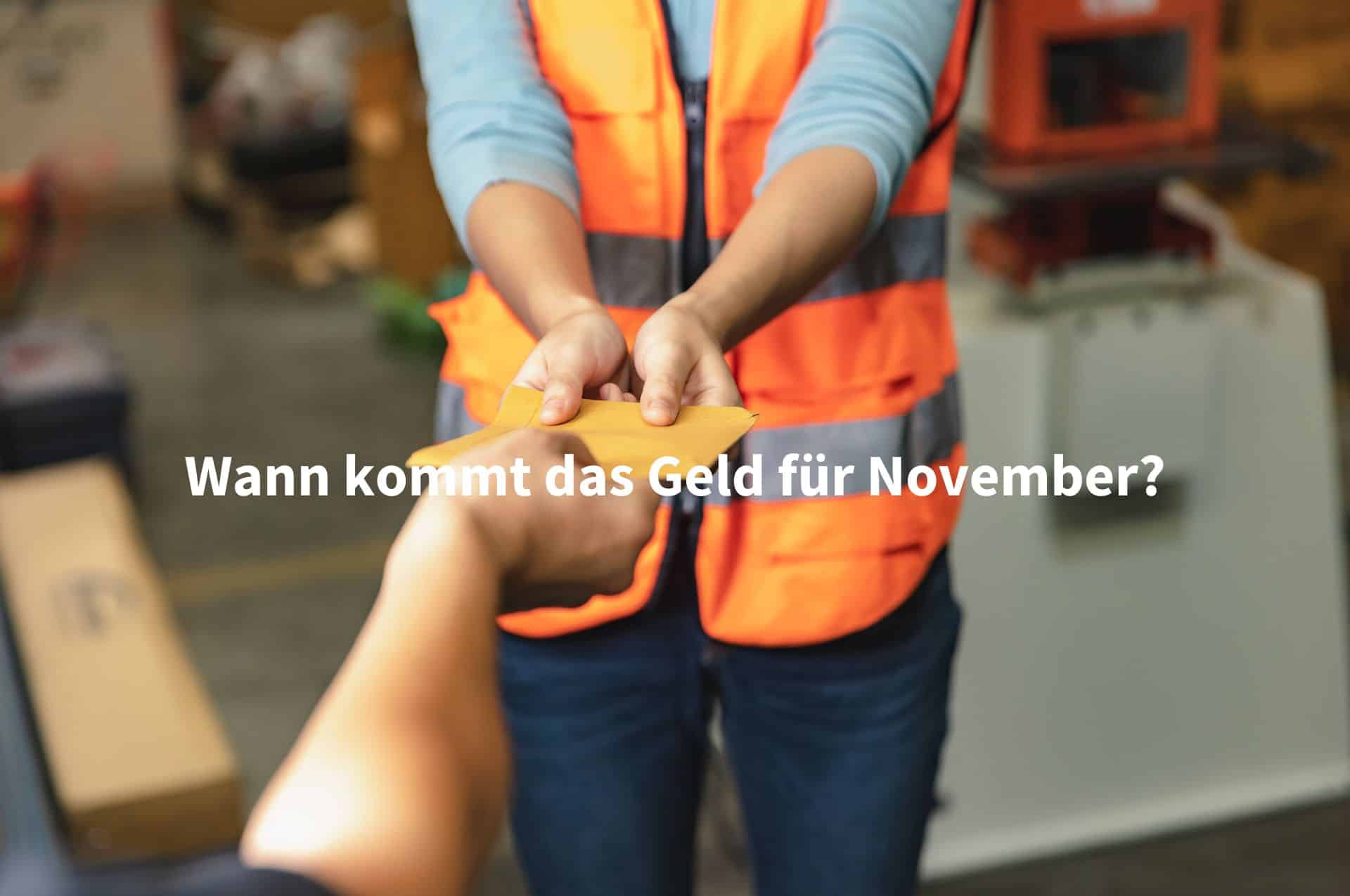 Bürgergeld Auszahlung: Wann ist der Auszahlungstermin für November 2023?