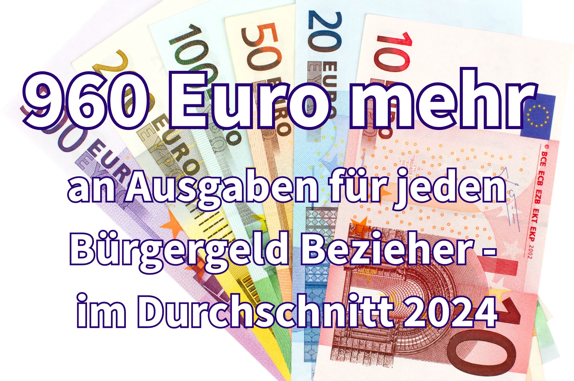 Haushaltsausschuss berät 960 Euro  an Ausgaben jährilch zusätzlich für Bürgergeld Bezieher pro Kopf.