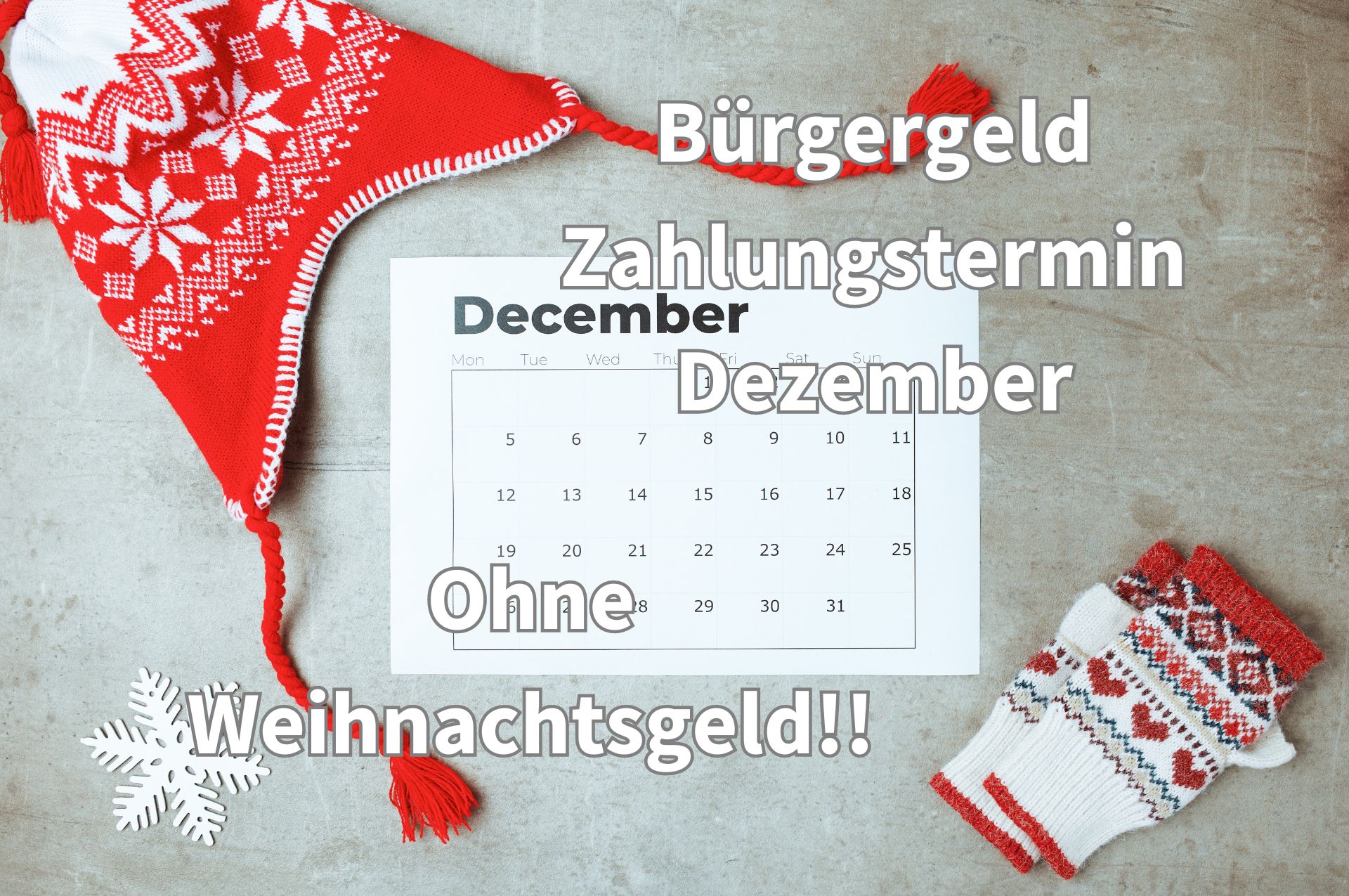 Bürgergeld-Auszahlung: Sorgenfrei in den Advent