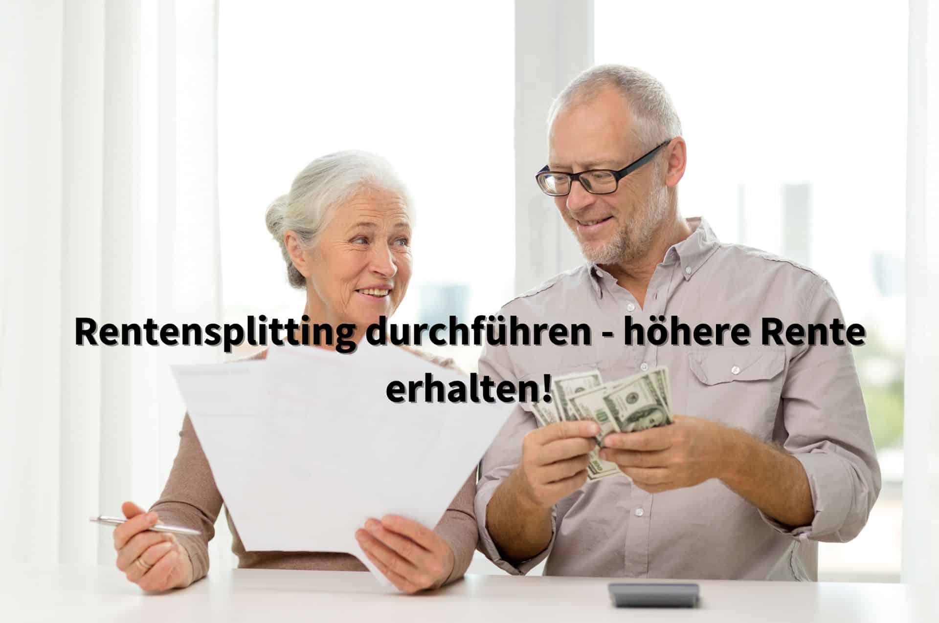 Mehr Rente für Ehepartner durch Rentensplitting - Rentner sollten handeln