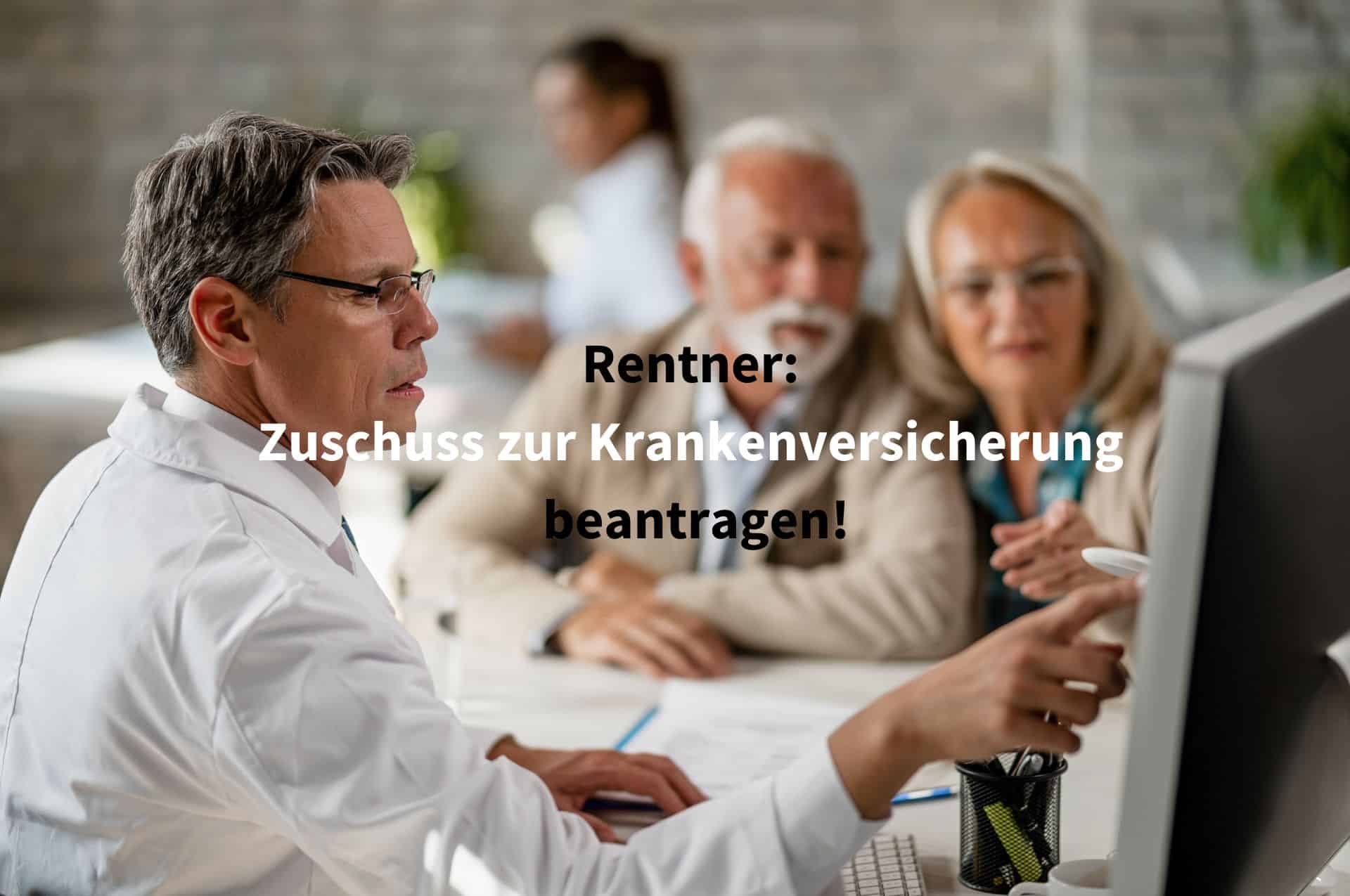 Rentner können einen Zuschuss zur Krankenversicherung bei der Rentenversicherung beantragen.