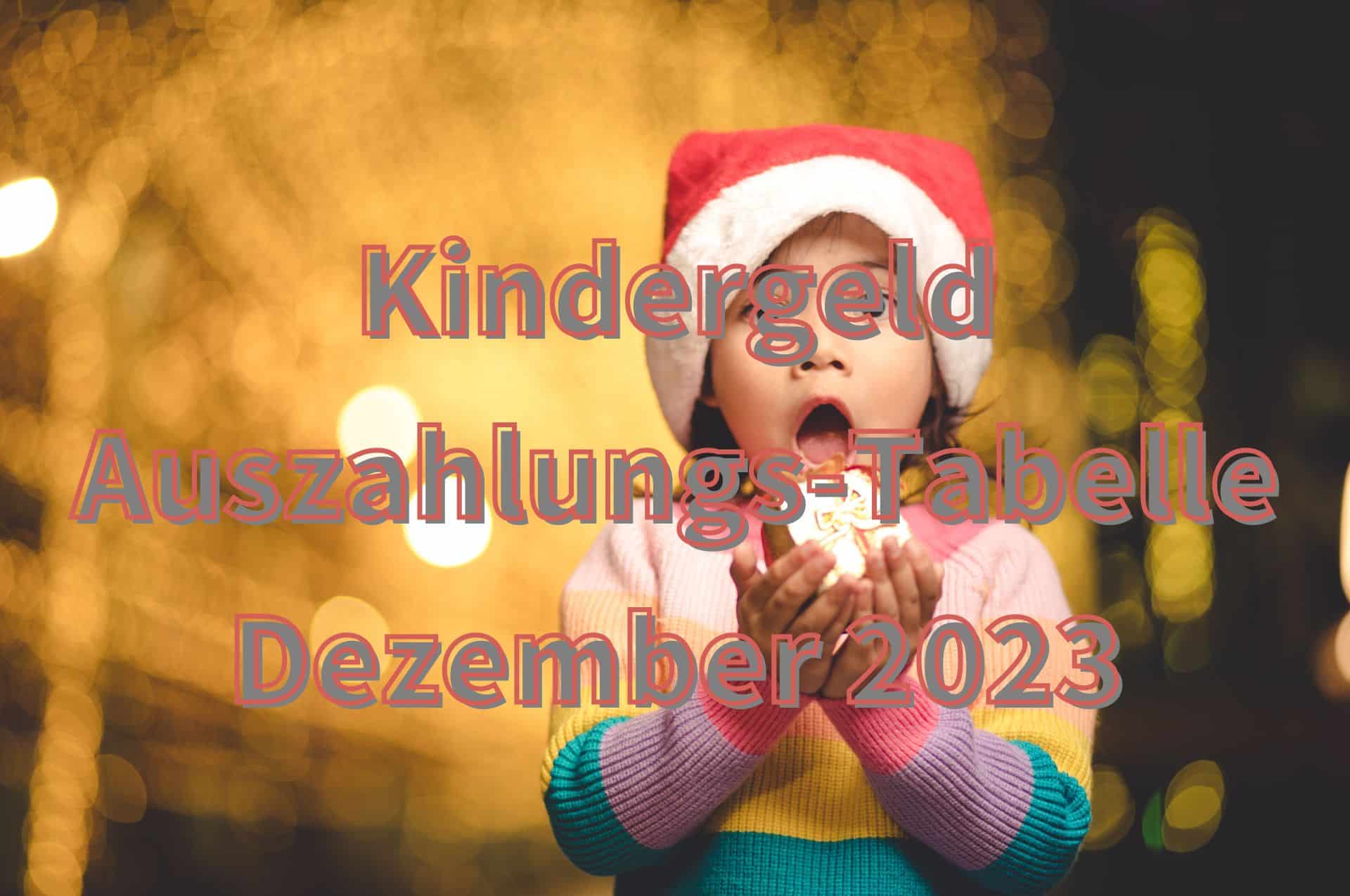 Kindergeld Dezember 2023: Wann ist das Geld auf dem Konto?