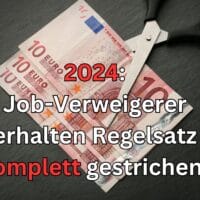 Job Verweigerer müssen 2024 das komplette Streichen des Bürgergeld Regelsatzes befürchten als Sanktion.