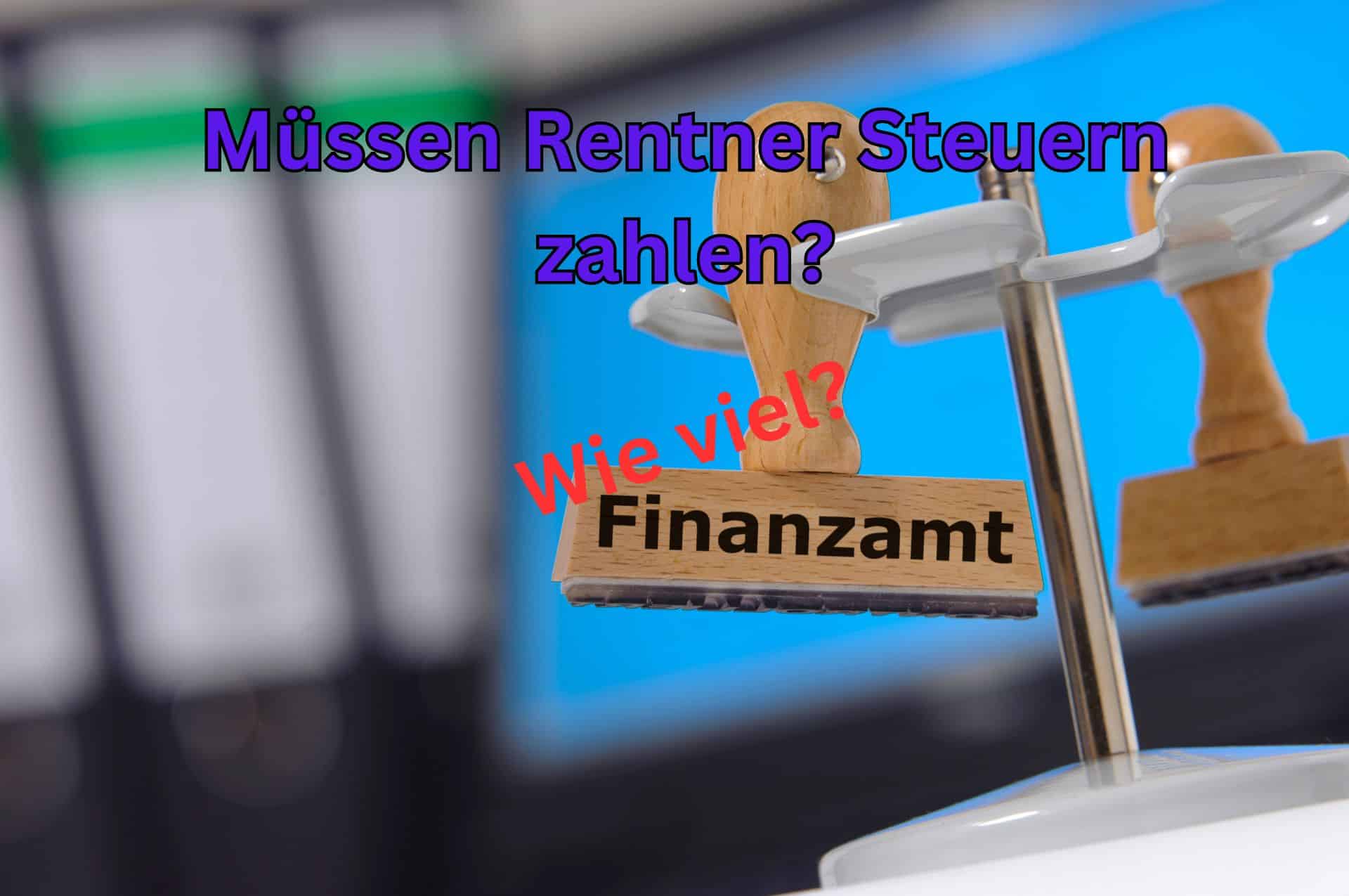 Auch Renter müssen Steuern zahlen - auf den steuerpflichtigen Teil der Rente.