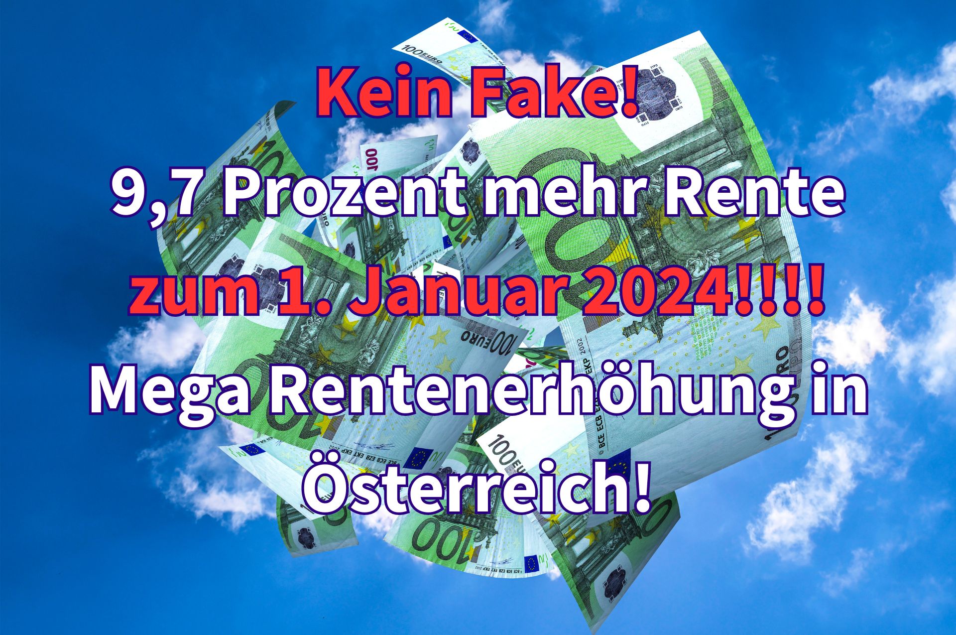 Wahnsinn für Rentner: Rentenerhöhung zum 1. Januar 2024: 9,7 Prozent mehr Rente!!!!