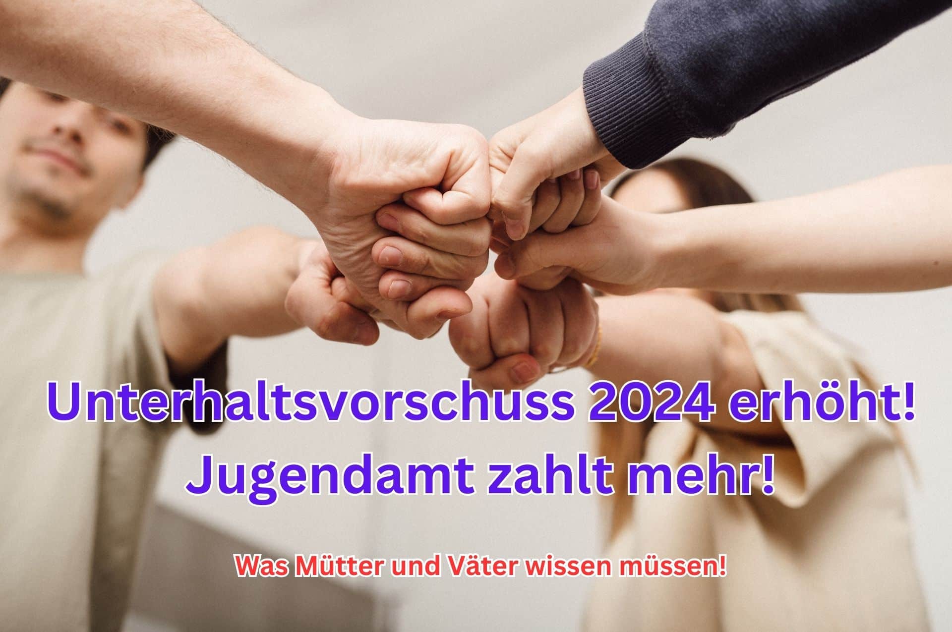 Die Erhöhung des Unterhaltsvorschusses findet zum 1. Januar 2024 statt. 