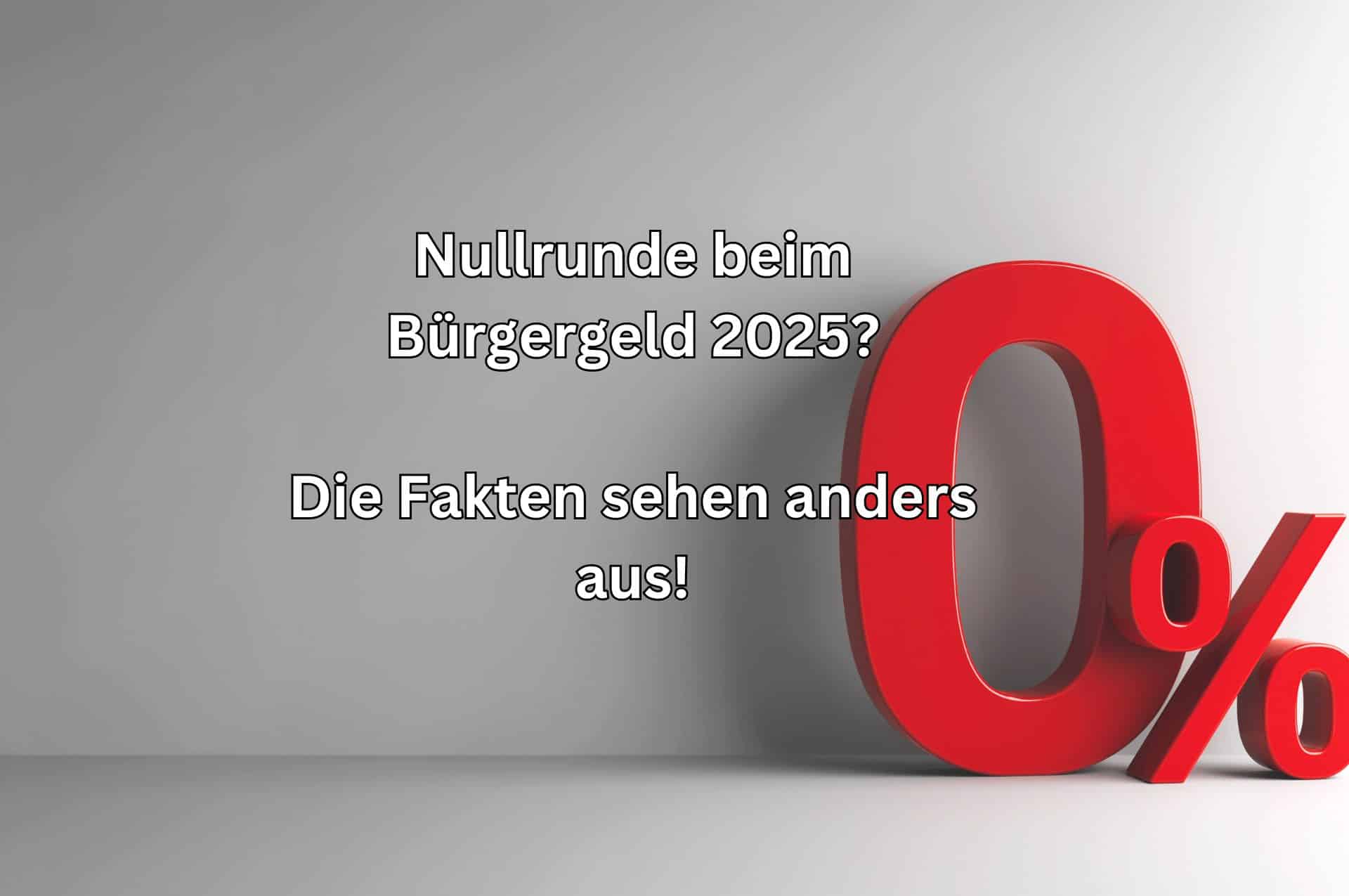 Bürgergeld Nullrunde: Regelsatz 2025 wird nicht erhöht – das ist hier die Frage