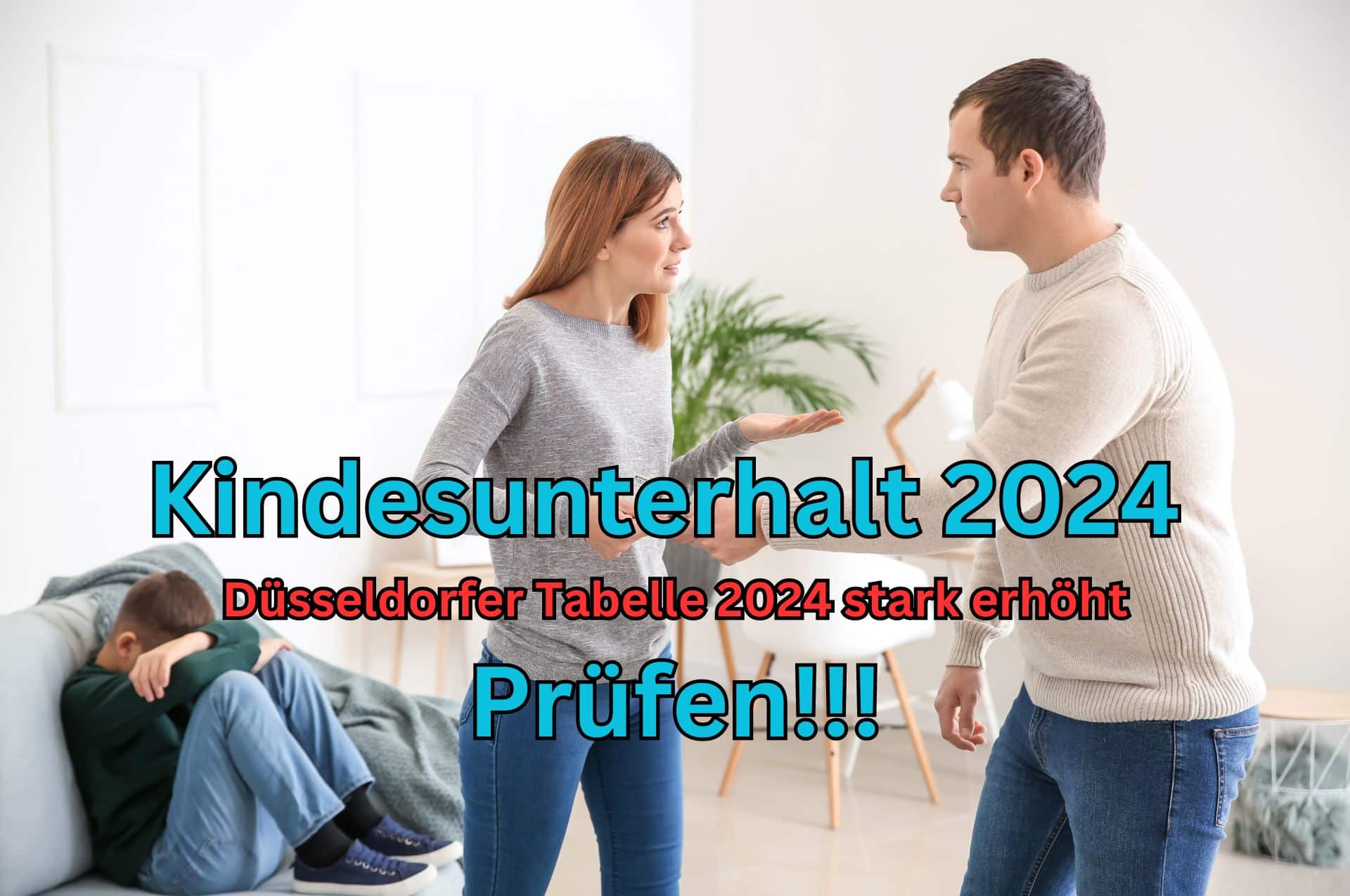 Der Kindesunterhalt wurde zum 1. Januar 2024 erhöht. Basis ist die neue Düsseldorfer Tabelle 2024.