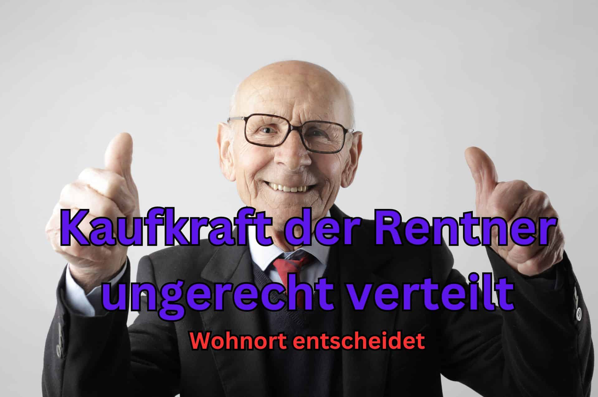 Kaufkraft der Rentner in Deutschland: Wo leben Rentner gut, wo schlecht?