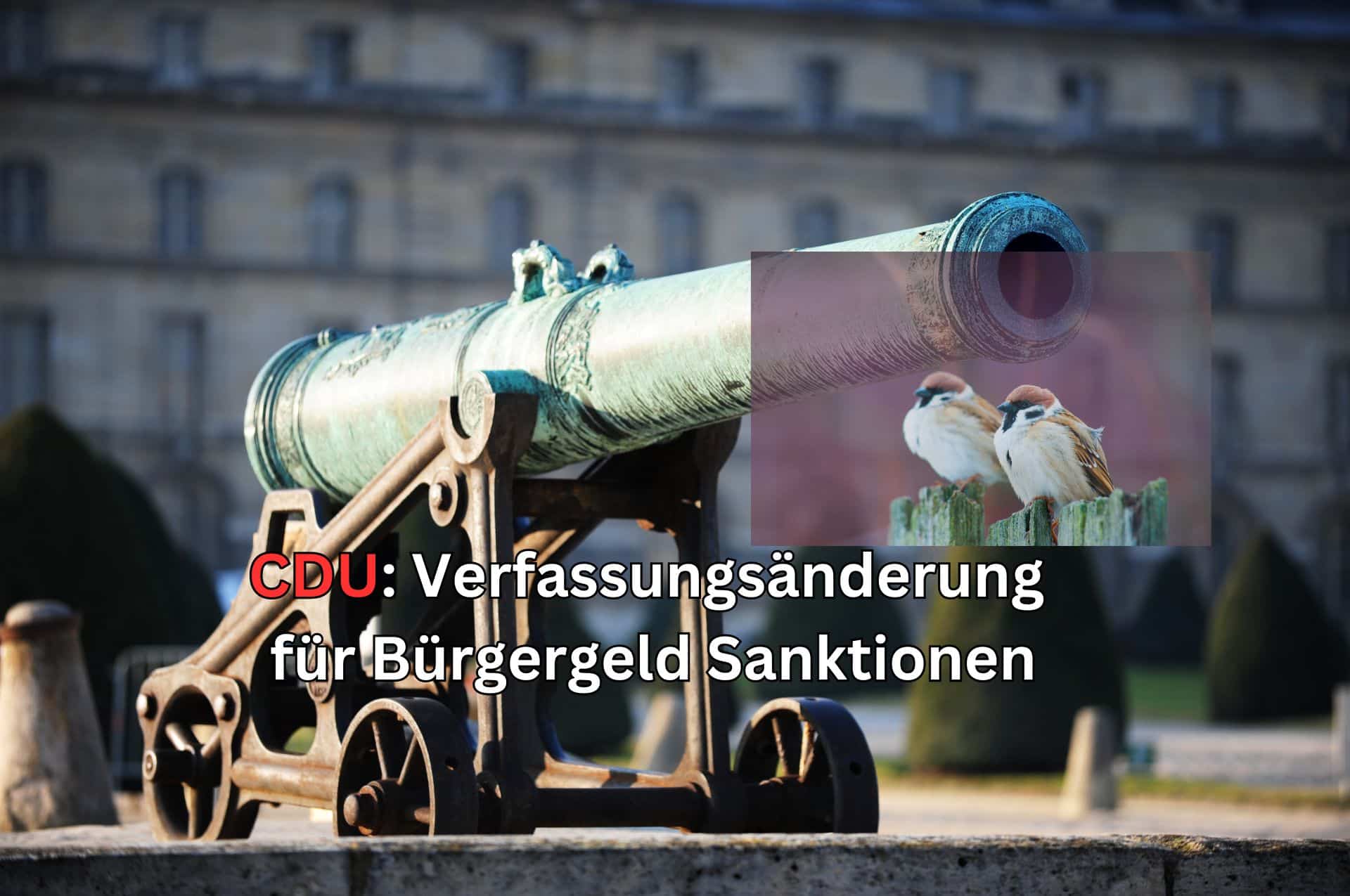 Die CDU will eine Verfassungsänderung, um Bürgergeld Bezieher mit Sanktionen belegen zu können und den Regelsatz komplett zu streichen.