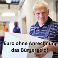 100 Euro ohne Anrechnugn auf Bürgergeld verdienen