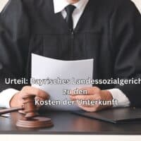 Urteil aus Bayern: besondere Anforderung an Kostensenkungsverfahren