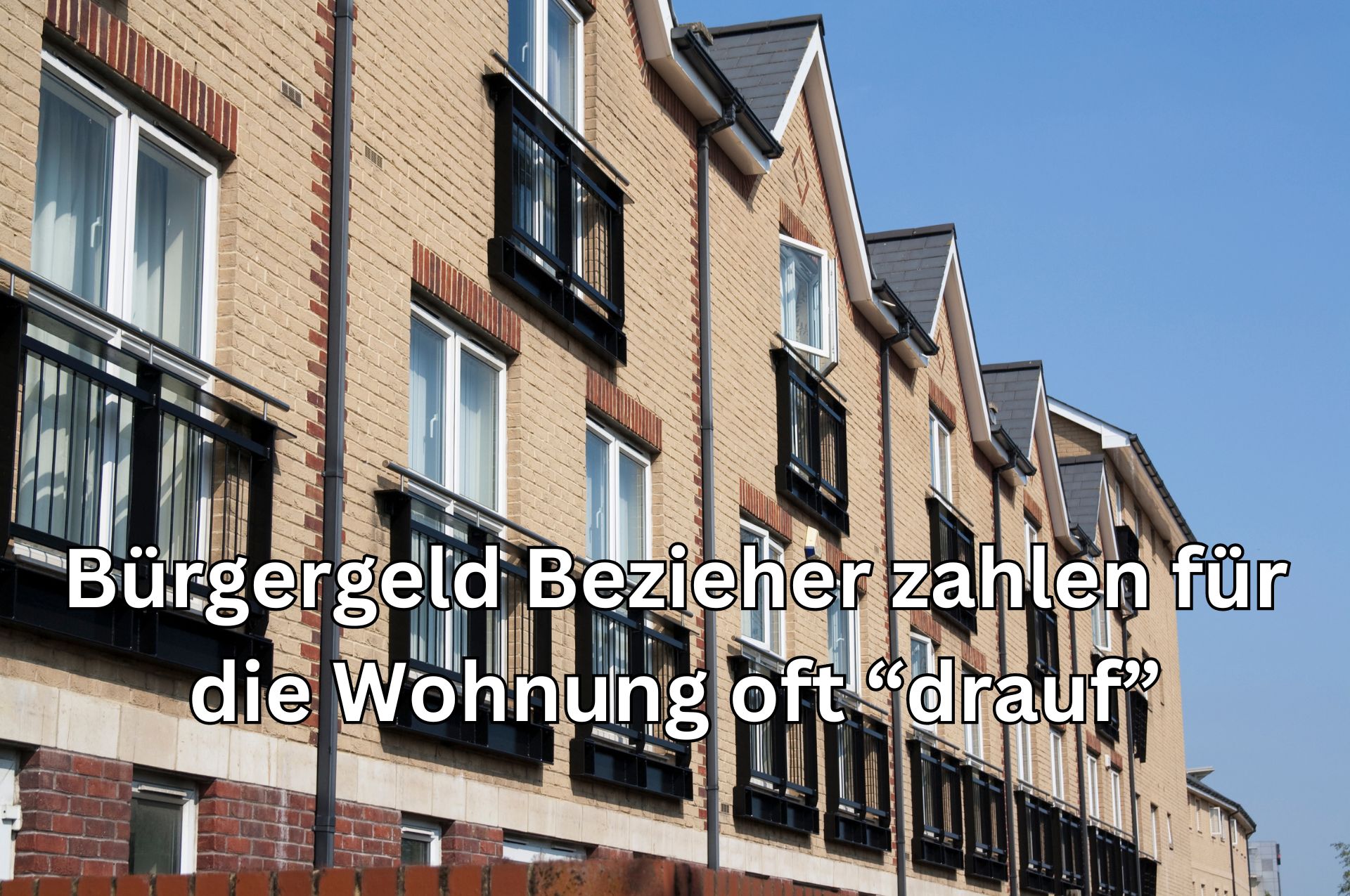 Die Wohnung beim Bürgergeld muss angemessen sein.