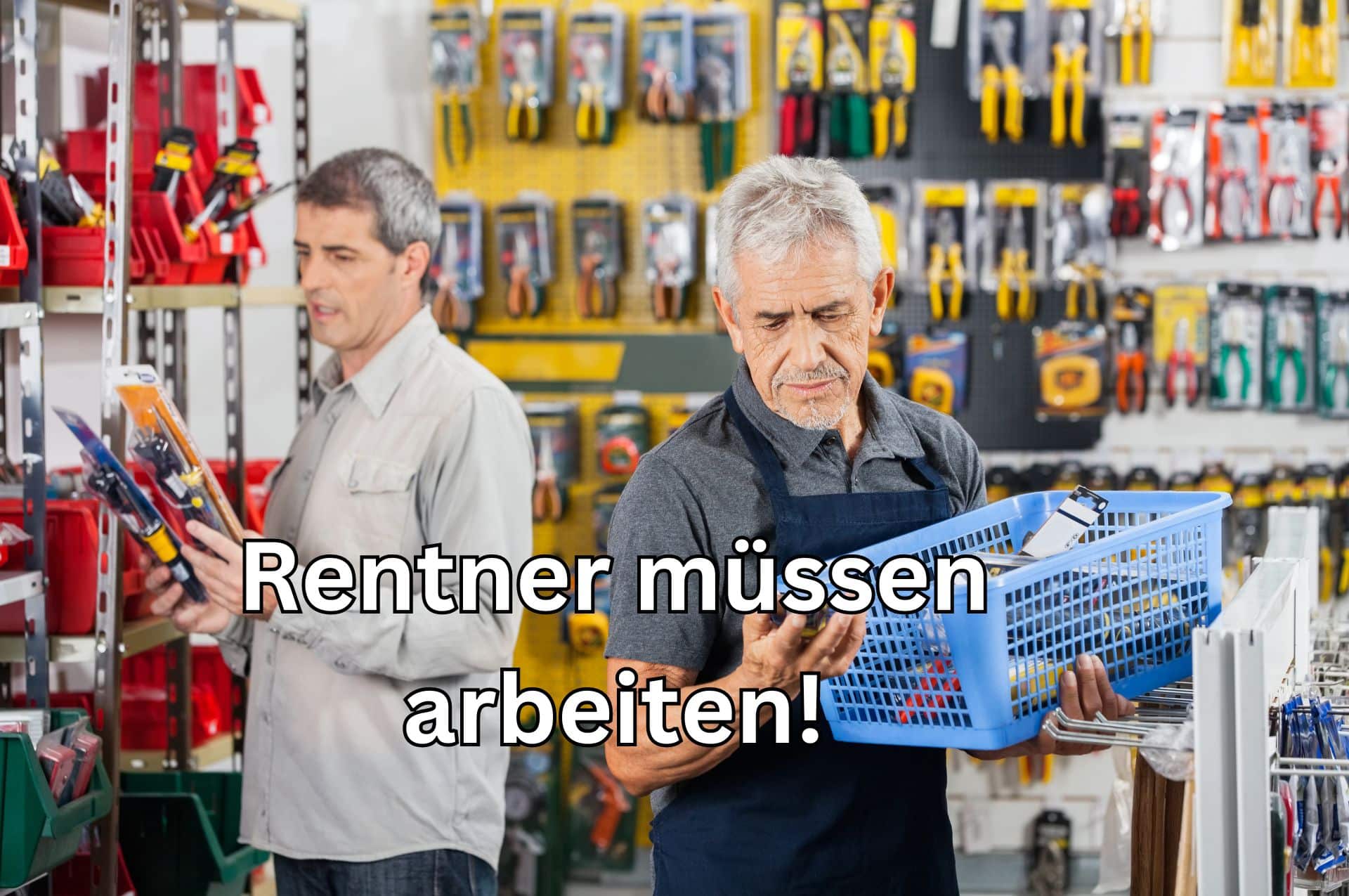 Immer mehr Rentner müssen arbeiten, weil die Rente nicht zum Leben ausreicht.