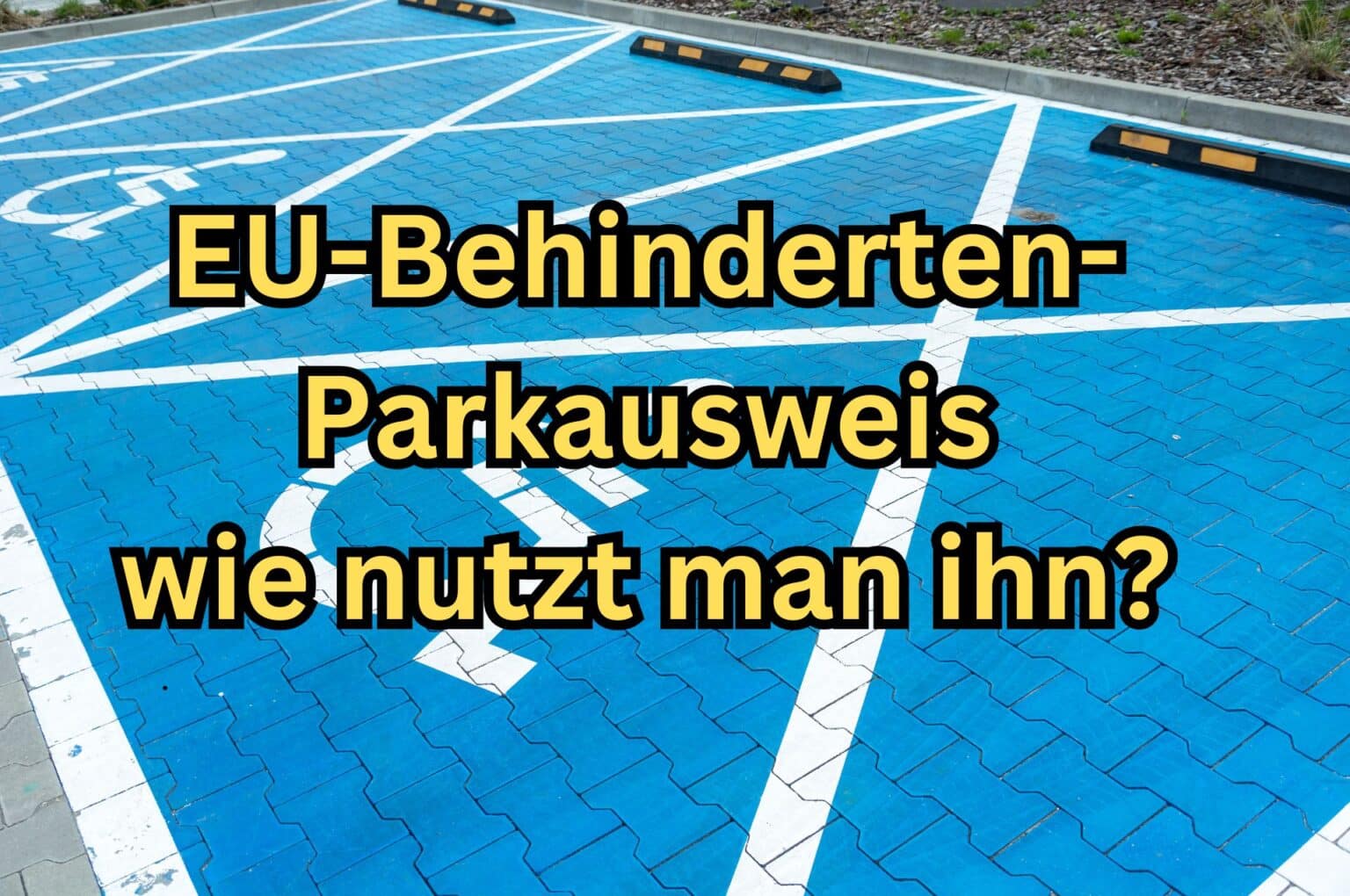 Parken Auf Dem Behindertenparkplatz Was Kostet Das www.buerger-geld.org